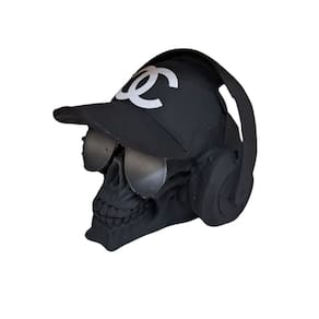 Caveira Boné Preta Chanel R.Skull Brand-02