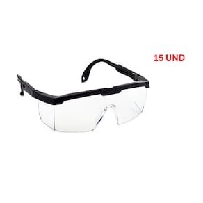 Kit 15 und Oculos De Protecao Epi Segurança Incolor