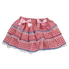 Saia rodada babadinhos infantil Festa Junina Kou Kla
