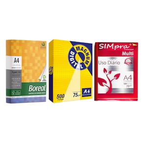 Papel A4 Simpra Boreal Magnum Sulfite 500 Folhas Cor Branco