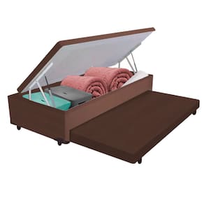 Bicama Box com Baú Solteirão Marrom 96x203x44 V-Store