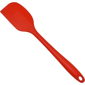 Espátula Raspadora de Silicone Pão Duro Resistente Vermelha 27 cm