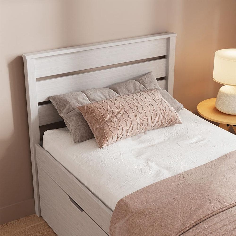 Cabeceira Solteiro Charme Beauty Branca