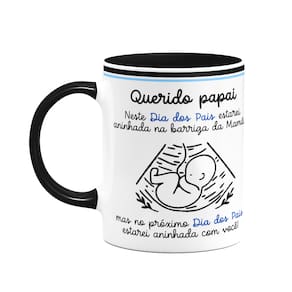 Caneca dos Pais - Querido futuro papai de menino - D-black