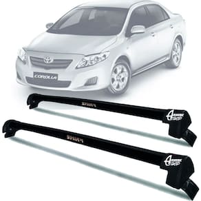 Rack Teto Aluminio Prime Toyota Corolla 08 a 14 Preto PR148