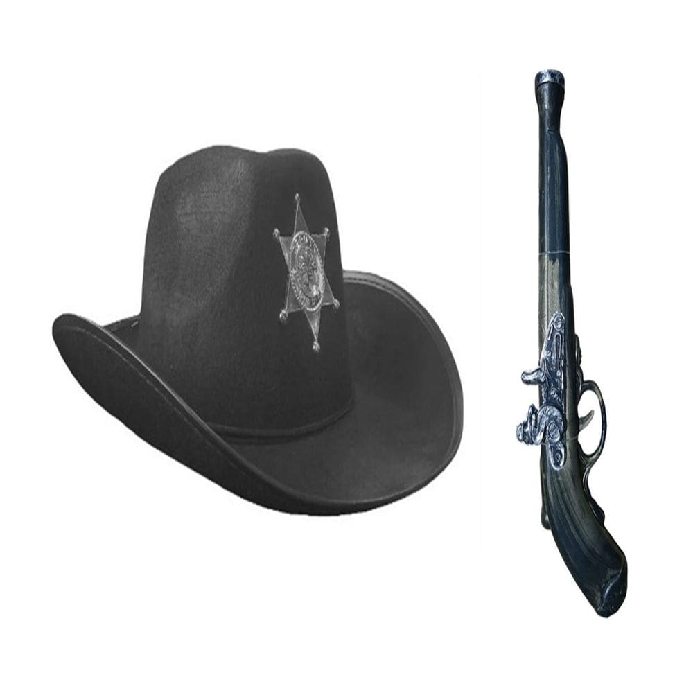 Fantasia Xerife Cowboy Garrucha Chapeu Infantil Festa Junina