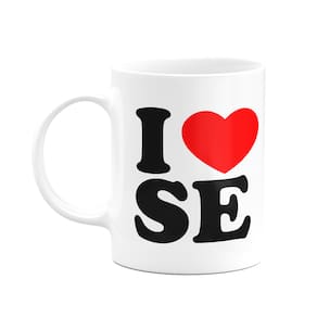Caneca I Love SE - Sergipe - 325ml - branca
