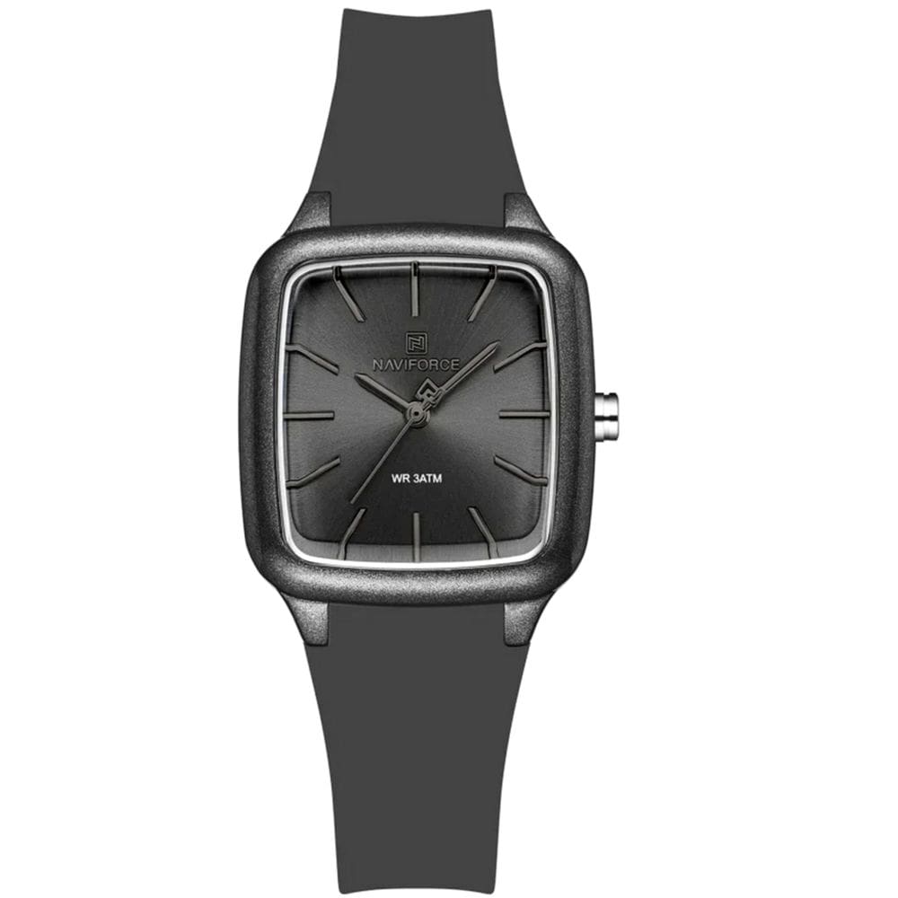 Relogio Feminino Design Quadrado Casual Simples Impermeavel Pulseira Silicone