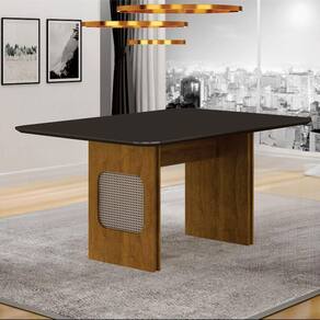 Mesa para Sala de Jantar 75,5cm X 90cm Lara freijo/cinza