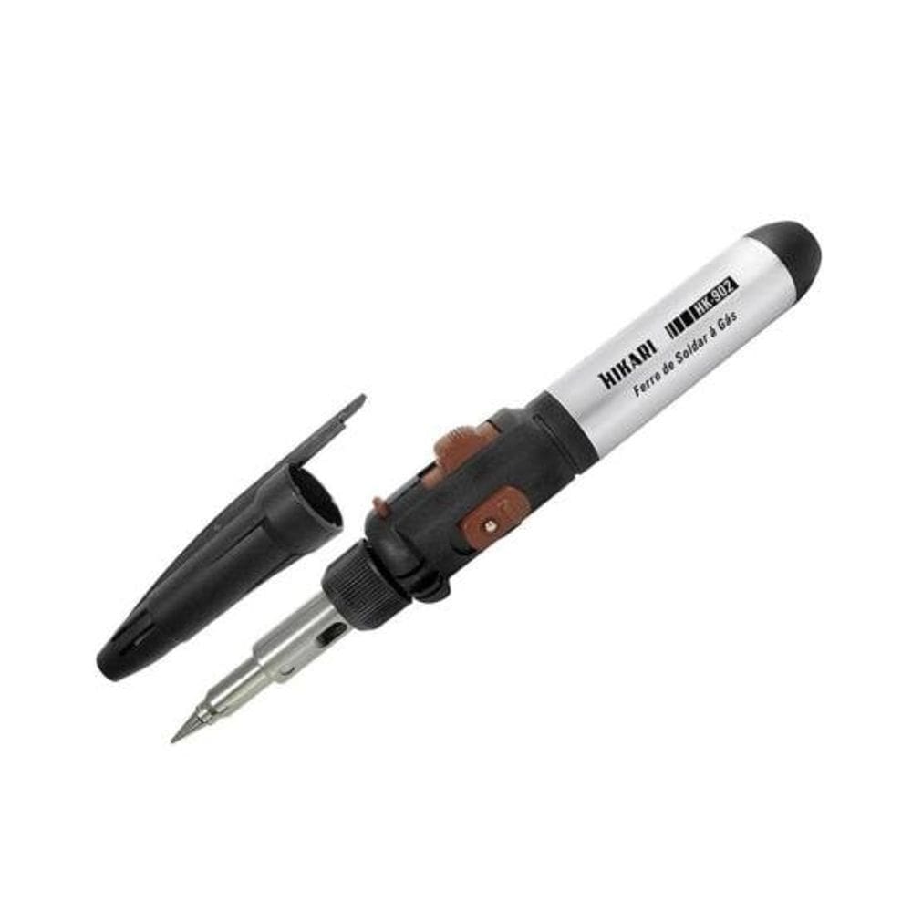 Ferro De Solda A Gás Hikari HK-902 3 em 1