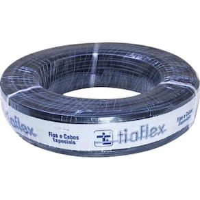 Cabo Multicanal 4P x 24AWG Preto Tiaflex 50m
