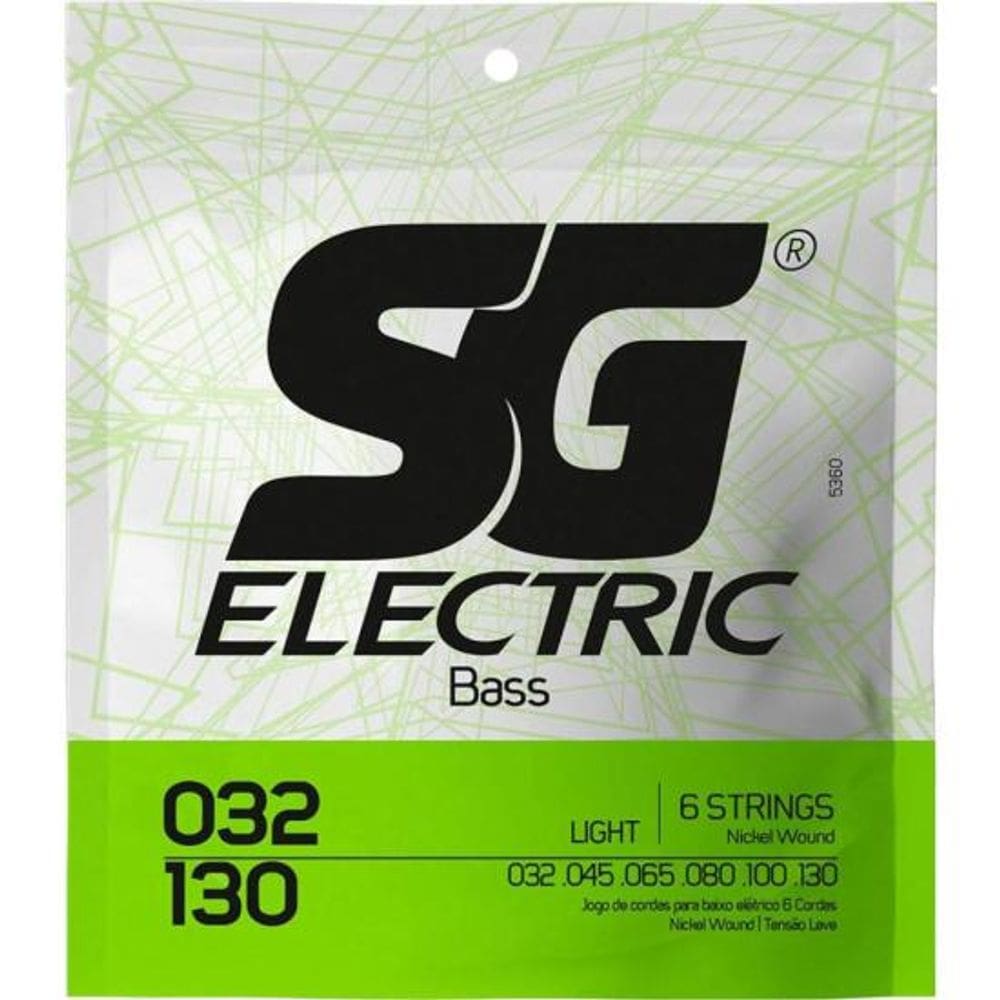 Encordoamento Baixo 6 Cordas .032 Light SG