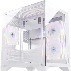 Gabinete Gamer Fortrek Clarity Branco Vidro Temperado