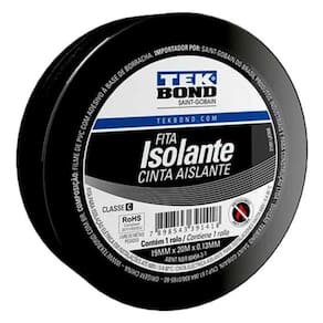 Fita Isolante 19mmx20m Preto Tekbond PCT 10un