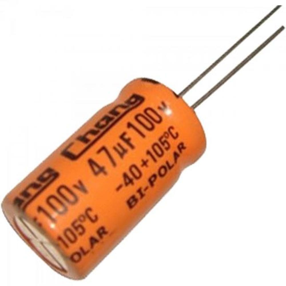 Capacitor Eletrolítico 47uF 100V Laranja PCT100