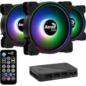 Kit 3 Coolers Aerocool Saturn 12 Pro ARGB + Hub