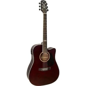 Violão Giannini GF1D CEQ Aço Translucent Dark Wine