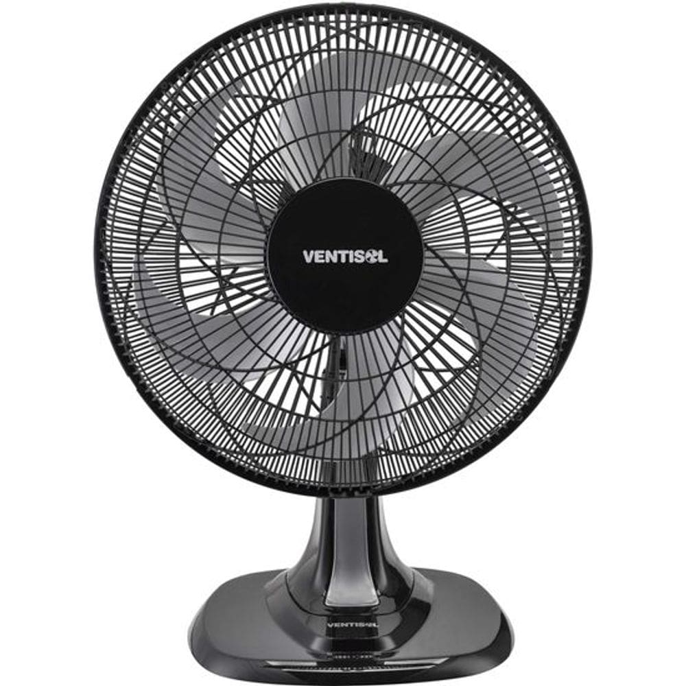 Ventilador Mesa Turbo 40cm 6 Pás Preto Cinza VENTISOL