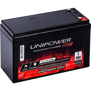Bateria Selada 12V 4Ah Unipower para Alarmes