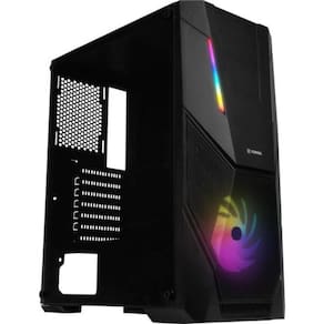 Gabinete Gamer Mid Tower RGB Black Hawk FORTREK