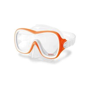 Máscara De Mergulho Policarbonato Wave Rider Piscina Mar Laranja - Intex