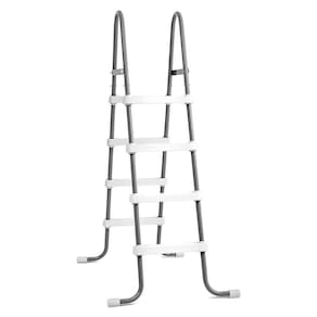 Escada Dupla 122 Cm Para Piscina Inflável E Estrutural Intex