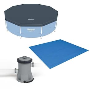 Kit Filtro 1.250 Litros-hora 110v + Capa 305 Estrutural + Forro Bestway