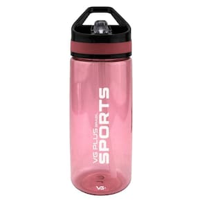 Garrafa Squeeze Aerobic Plástico Com Bico 650ml Academia Vg+ Rosa