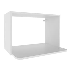 Nicho Aéreo De Cozinha Em Mdf Para Micro-ondas 60cm Multimóveis Cr20435 Branco
