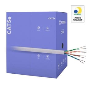 Cabo de Rede CAT5e 305m Fortrek Cinza FK500C
