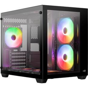 Gabinete Gamer Aerocool Dryft Preto 6 Fans ARGB Vidro