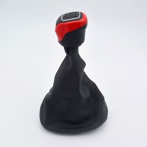 Kit Coifa Câmbio Mobi 2016 a 2021 Preto Acabamento Vermelho