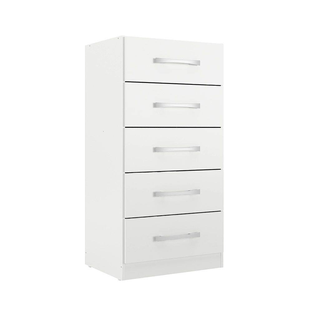 Cômoda Com 5 Gavetas Savana Branco - Rodial Móveis