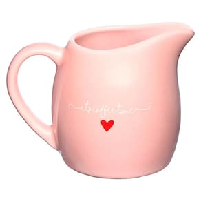 Leiteira Lamour em Porcelana Rosa 245ml