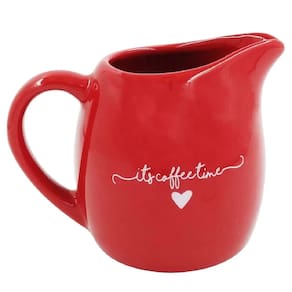 Leiteira Lamour em Porcelana Vermelha 245ml