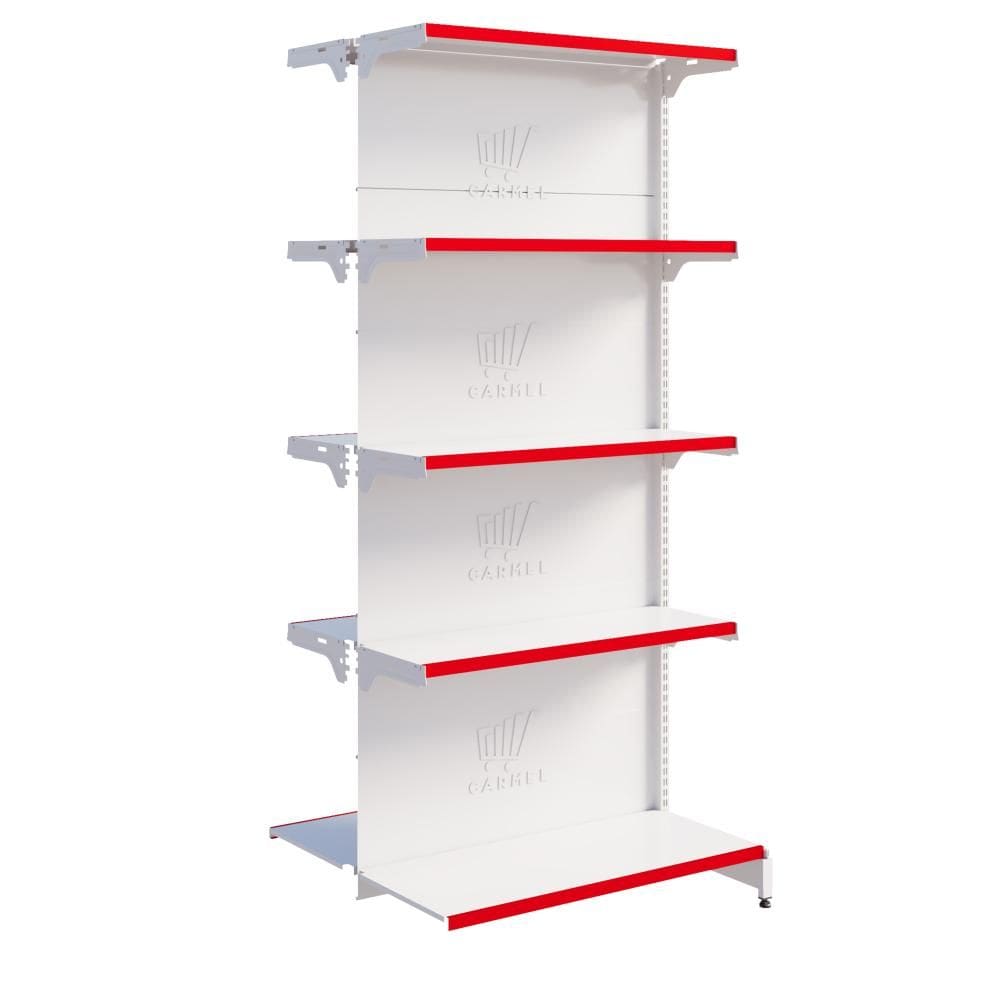 Gôndola Centro 1 Continuação 1,70m Bandeja Inclinável New Plus Carmel Imports