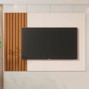 Painel para TV Até 70 Polegadas Boto Off White/Natural - Jb Bechara