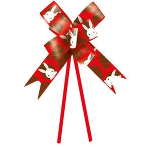 Laço Pronto Estampado Lui Vermelho 23mm - 10 Un