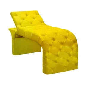 Maca Estofada Estética Cílios Regulável Spa Suede Valentina Amarelo