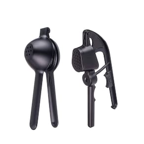 Espremedor de Limao e Alho Aluminio Injetado Kit Preto