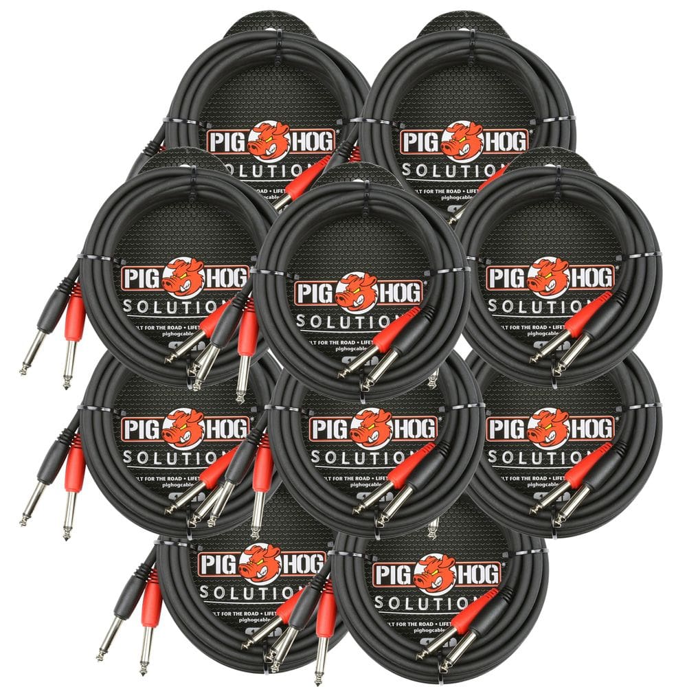 Cabo Pig Hog Dual 1/4 Mono (macho) PD-21410 x 10 pés