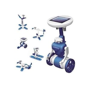 Kit Montagem Robotica Helico Dinossauro Solar 6 em 1