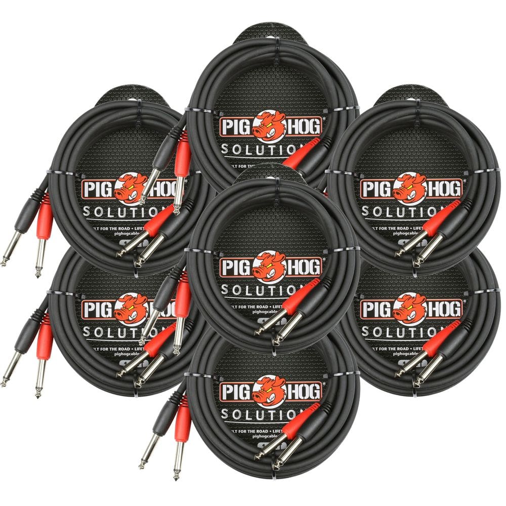 Cabo Pig Hog Dual 1/4 Mono (macho) 10 pés/3 m PD-21410 x7