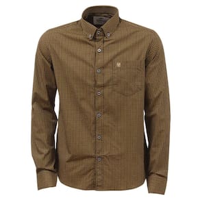 Camisa Masculina Xadrez Manga Longa Amarelo e Preto Cowboy Winner 36906