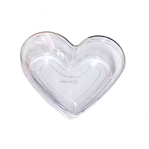 Caixa Acrilica De Coração Tasil 15cm X 18cm