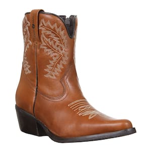 Bota Texana Feminina Caramelo Cano Curto Cow Way 37757
