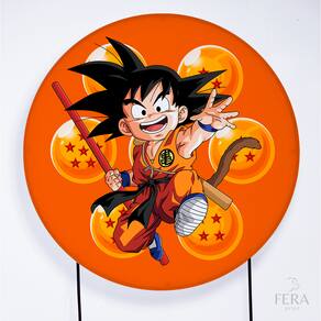 Painel Decorativo para Festa 1,80x1,80 metros Vesti Fácil com Elástico Dragon Ball - Fera Print
