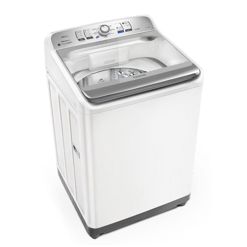 Máquina de Lavar Panasonic Função Vanish 12kg Branco - NA-F120B1W 220V