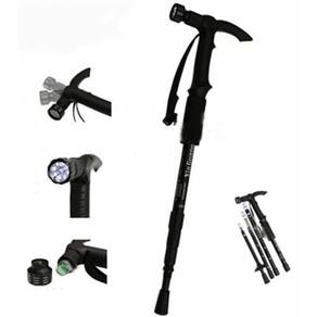 Bengala Ajustável Leve com Lanterna LED Retrátil 110cm