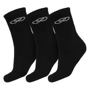 Meia Olympikus Cano Médio - Pack Com 3 Pares 39 Ao 44 - Preto